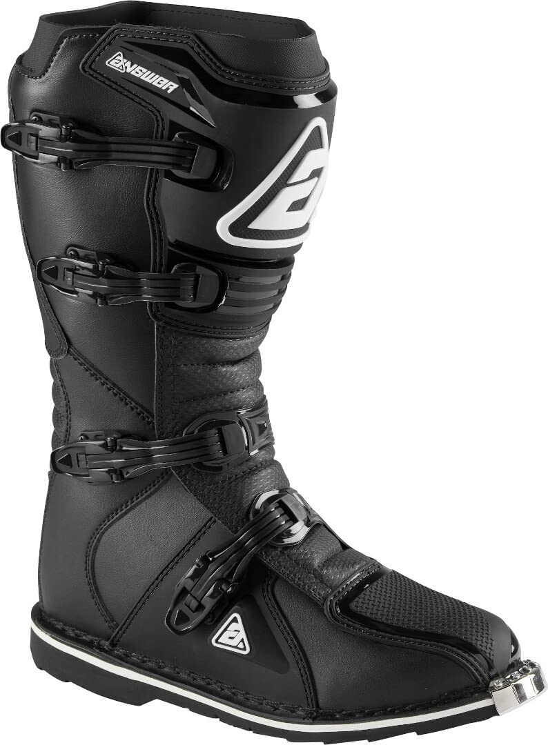 Answer Racing 445178 Powersports Motocross Protection Gear: AR1 Boots, Black, Size 11, 1 Pair - Image 2